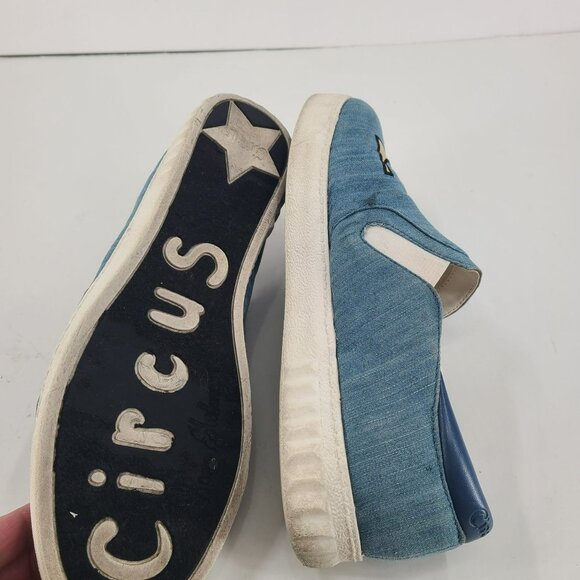 Sam Edelman Circus Canvas Sneaker Loafers Blue Size 9 - Picture 8 of 9